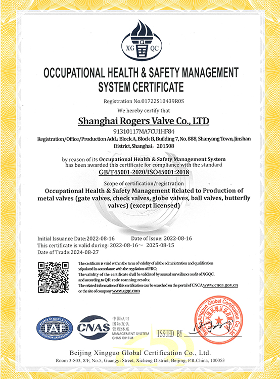Occupational safety management system certification